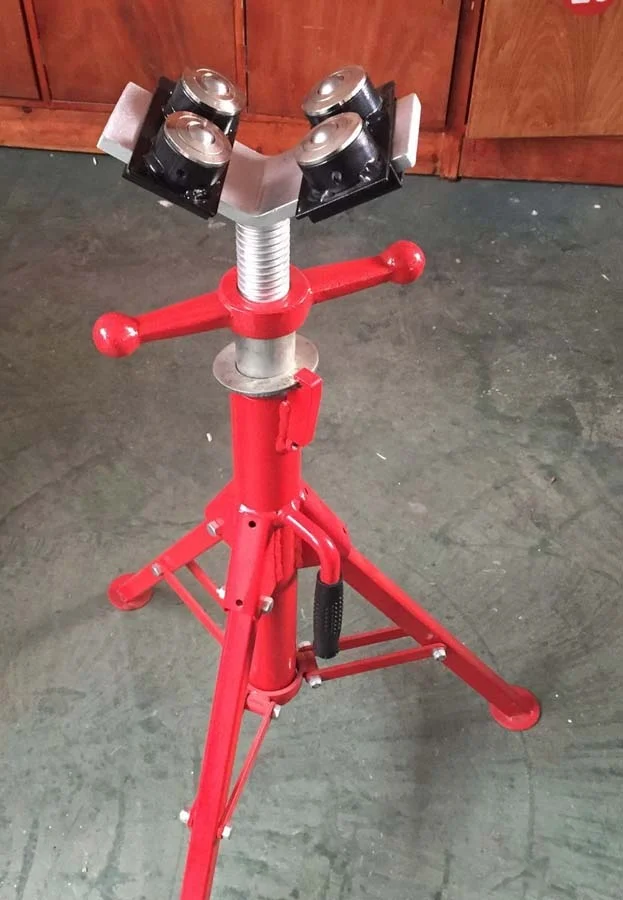 High quality adjustable height Pipe roll Stand for 12 Inch Steel Pipe