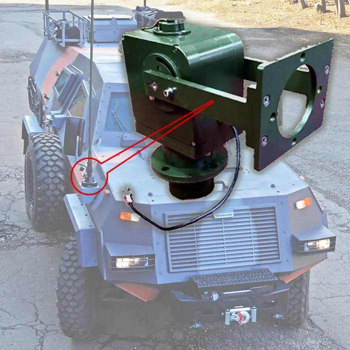  FDF-101 моторизованное крепление для мобильных плитовых антенн на военных автомобилях бронированных грузовиках