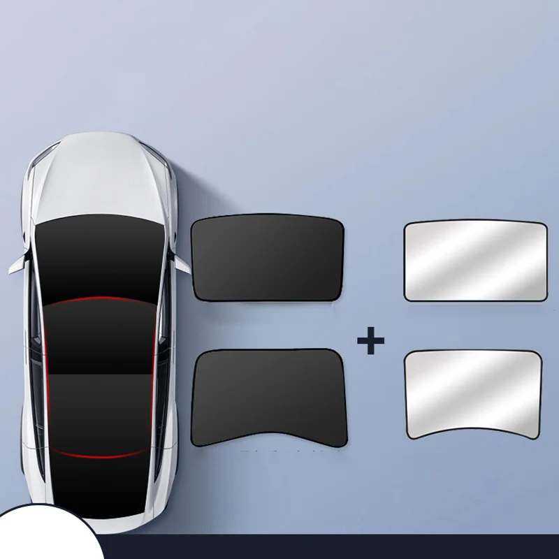 Car Sunshade Custom for Tesla Model 3 Glass Roof Sunshade Sunroof UV Rays Protection Window Shade