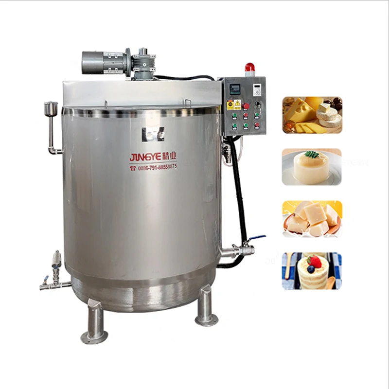 Industrial Mozzarella Cheese Machine With Mixer Cheese Making Vat Cheese Cooker Machine For Sale