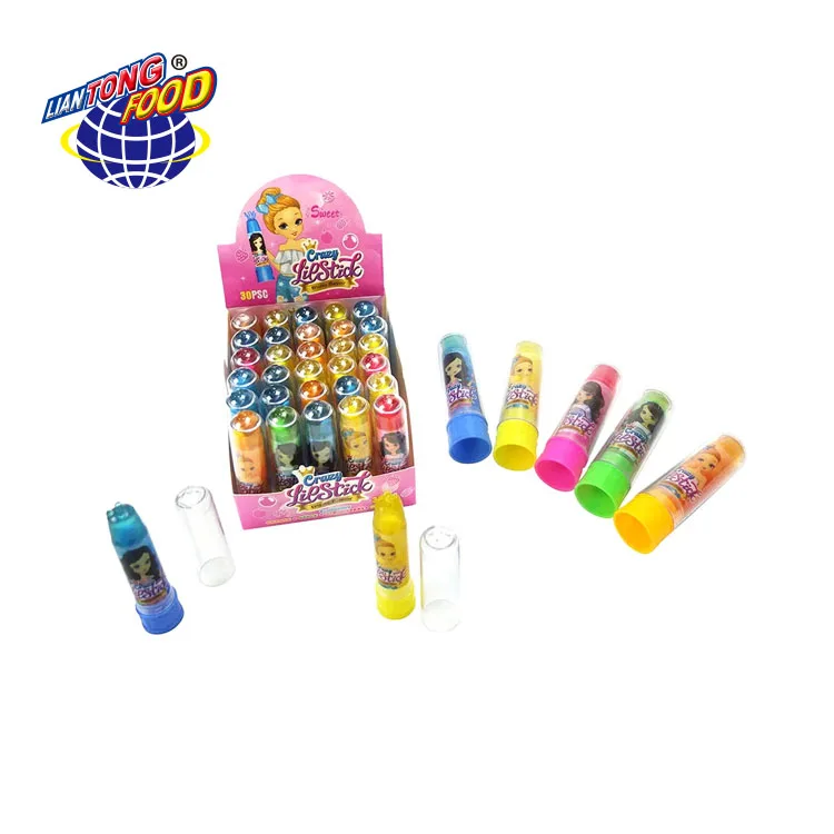 Wholesale Fruity Crazy Lipstick Liquid Candy Toy Candy With Jam