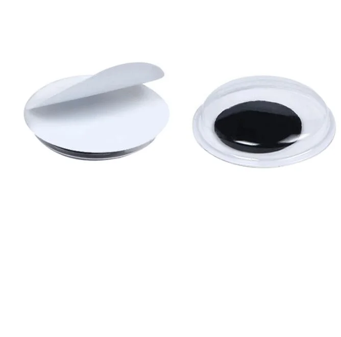 Factory Direct Sales Wiggle Eyes Self Adhesive Black White Googly Eyes for DIY Crafts Decoration