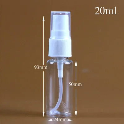 
PET Empty Clear Refillable Travel Perfume Bottles Plastic Mist Spray Bottle 