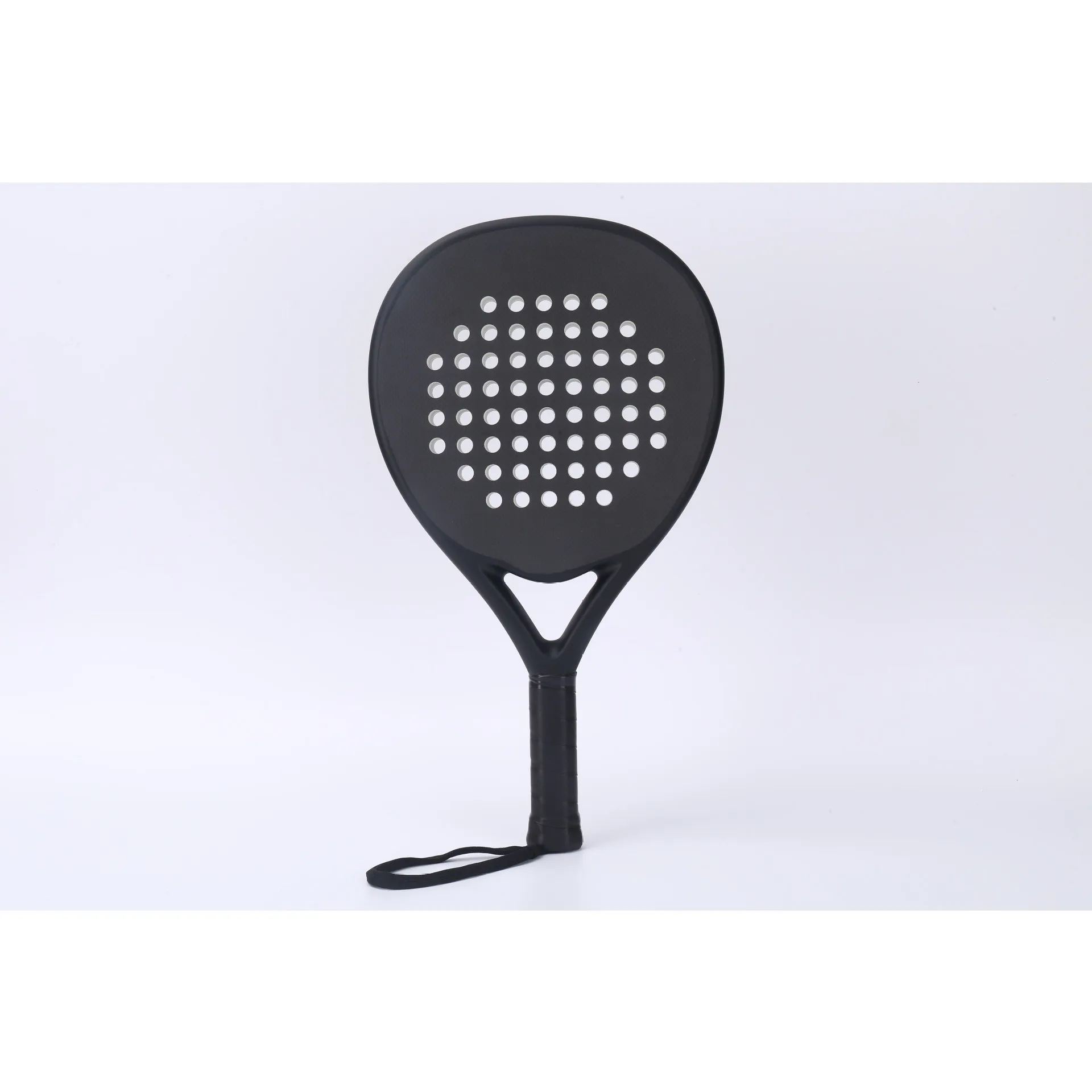 round shape custom DIY fiberglass 3K 12K 18K Carbon Raquete 38mm Soft EVA foam core palas de Padel Paddle Tennis Rackets