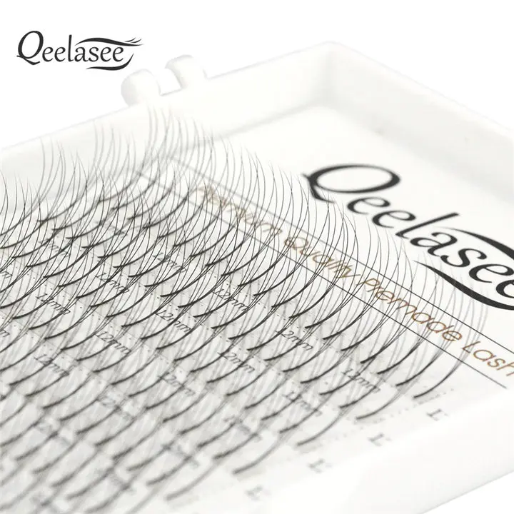 
Qeelasee foil back russian volume 3d eyelash extension premade volume fans 