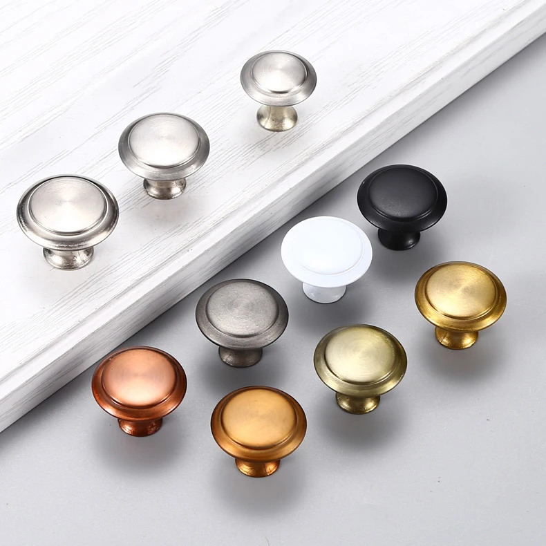 Stainless Steel Bedroom Office Bathroom  Furniture Knob Dresser Black Furniture Drawer Kitchen Unit Handles Knobs
