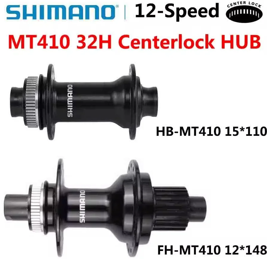 SHIMANO DEORE HB-MT410-B передней ступицы для центрального стопорного дискового тормоза 110x15 мм E-THRU оси оригинальные запчасти велосипеда