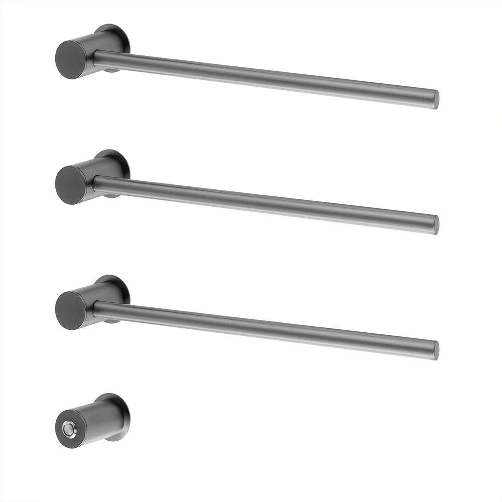 Newest Design 304 Stainless Steel Electric Heating Towel Rack 3 Bars Bathroom Heated Rail Towel Warmer Radiator