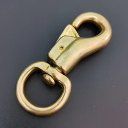Solid brass bull snap hook cattle snap hook horse harness halter snap hook