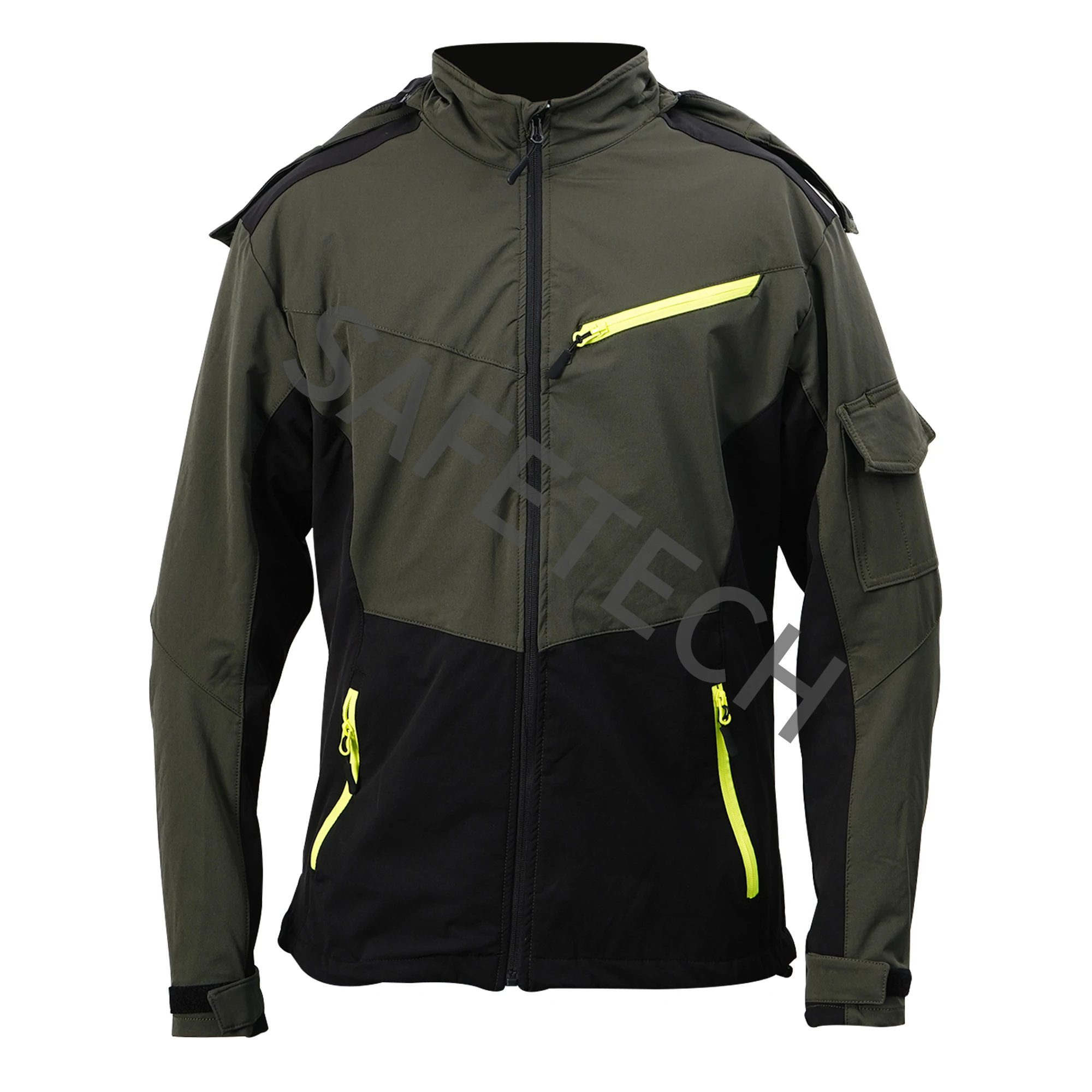 Removable Four-way Stretch Construction Worker Winter Workwear Jacket