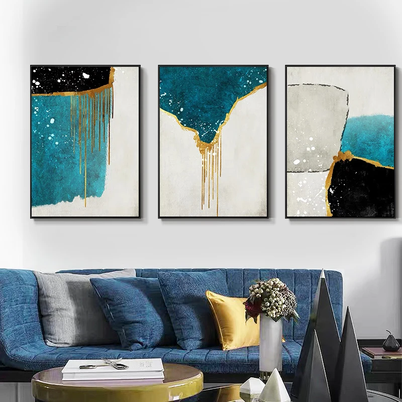 Landscape Canvas Paintings Abstract Designs Home Goods House Decor Wall Art Hotel Project Artwork Painting with Frame