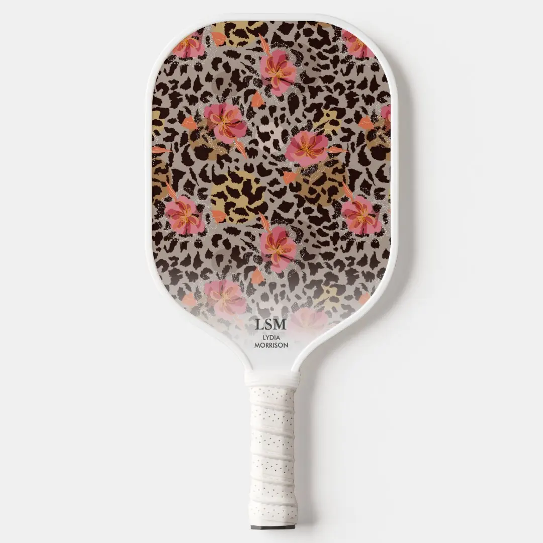 Factory Direcet Sales best Brand pickleball paddles 2023 Club pickleball paddle Liopard print Cute pickleball racket