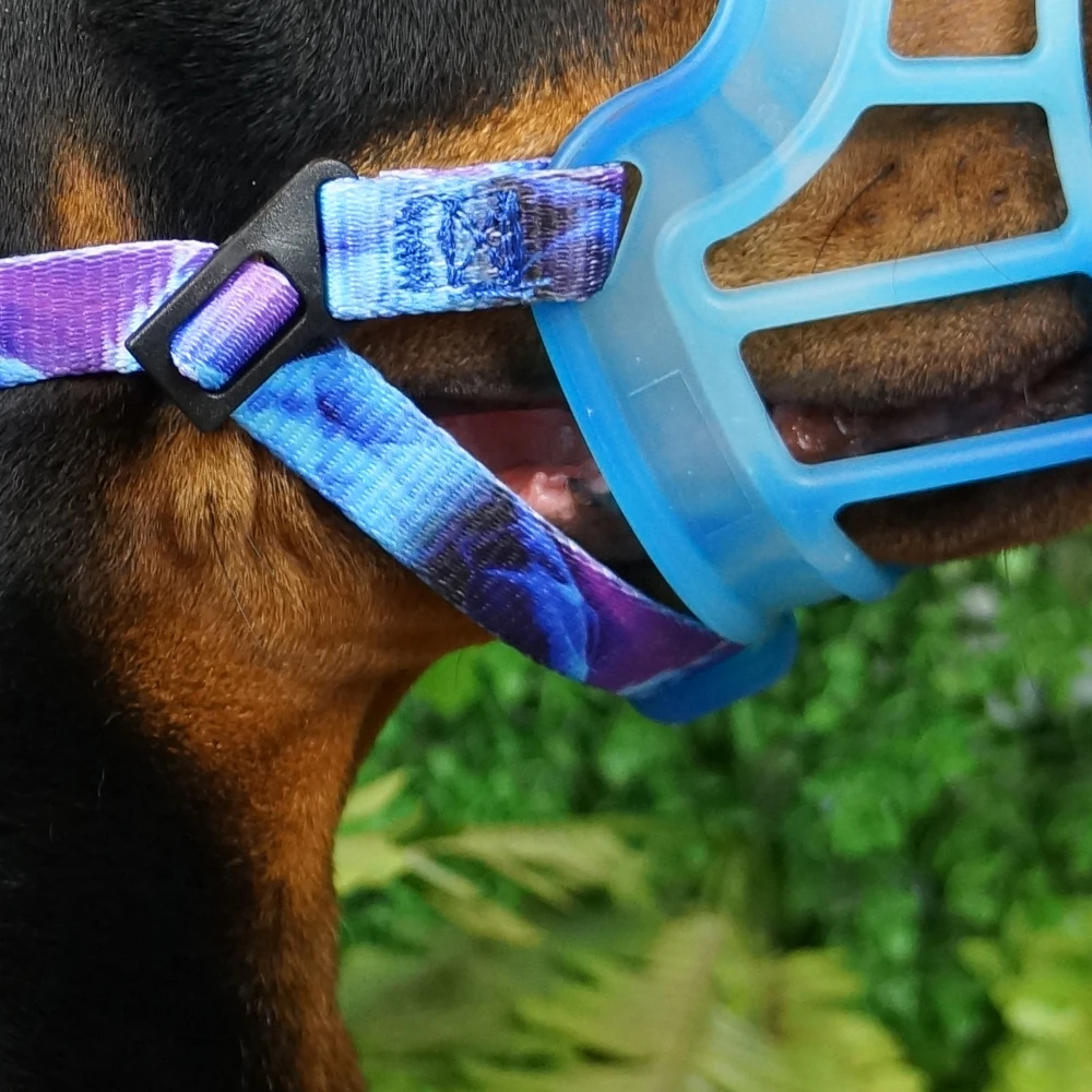 Высококачественная дышащая Мягкая сетчатая Защитная намордка для собак для прогулок