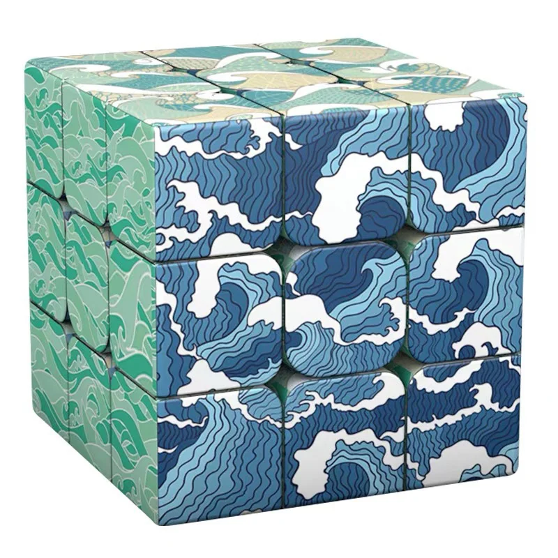 Hot Sales Magic Cube 3x3x3 Stickerless macaron Speed Puzzle magnetic set Cubes Toys bundle 2x2 3x3 4x4 5x5 led display