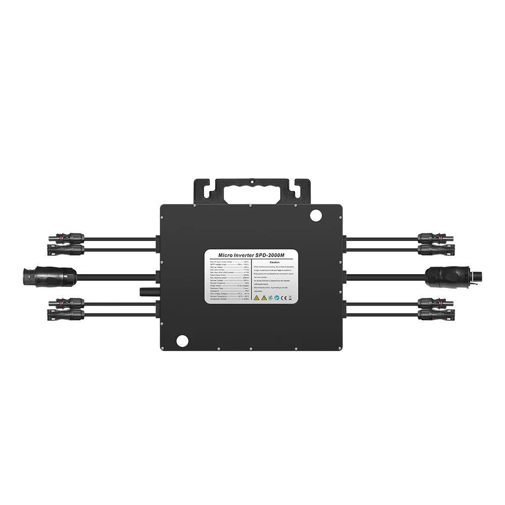SPD 2000 Watt Micro Onduleur 2000w 4 MPPT IP67 Intelligent APP Remote Monitoring Micro Inversor Hoymiles De 2000w