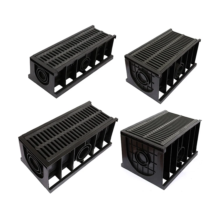 Resin Concrete Gutter U-shaped Plastic Fast Drainage Channel For Pedestrian