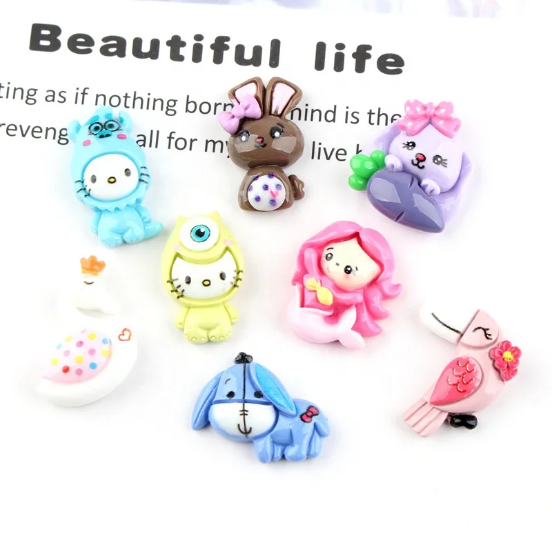 Cartoon Swan Resin Accessories Resin Charms Diy Cream Epoxy Mobile Phone Shell Accessories For Decoration