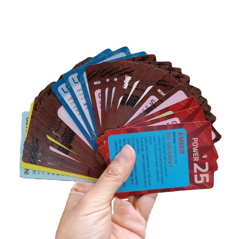Card Game Manufacturer Card Game Custom Logo Full Color Printing Hard Paper Playing Cards With Tuck Box