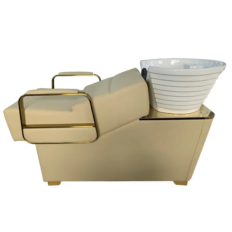 Factory Price beauty Salon Furniture Hair Salon barber shop Shampoo Bowl Black Backwash Shampoo Chair