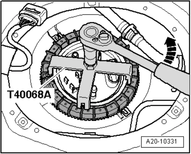 NST-3353 топливный насос инструмент соединение гайка в бак Отправитель для VW AUDI T40068