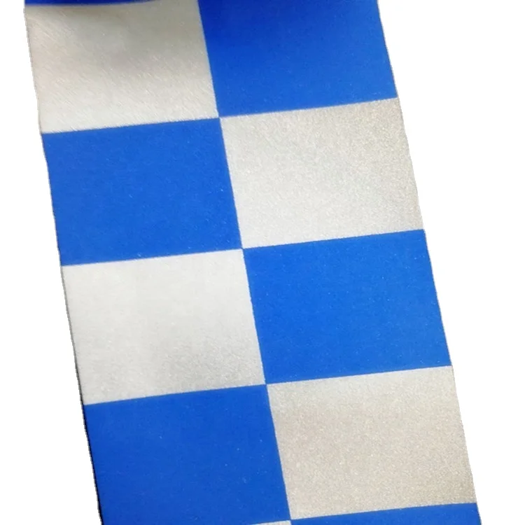 Polyester TC reflective safety ribbon checkered tape for caution and warning purpose