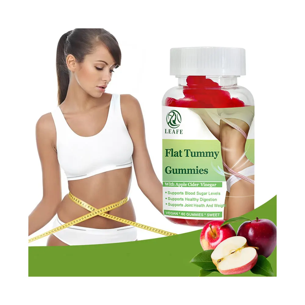 Effective Flat Tummy Gummies Diet Gummy Metabolism Fast Slimming Burn Fat Burner Gummies For Weight Loss