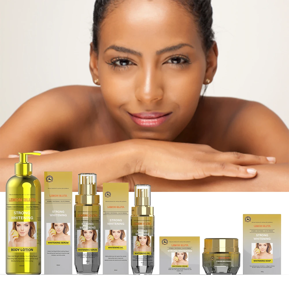 Gluta SKIN WHITENING Elastic And Bright White Soothing Repair Moisturizing and repairing to improve rough Skincare Set