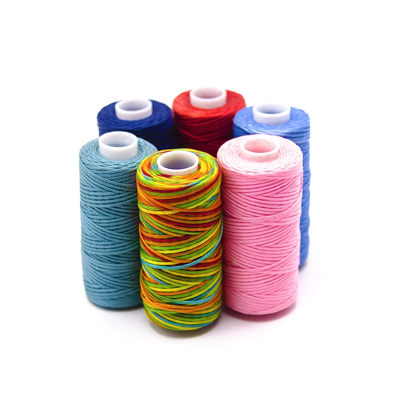 Wholesale Leather Sewing Stitching Flat Waxed Thread 150D 50M Wax String Flat Waxed Thread