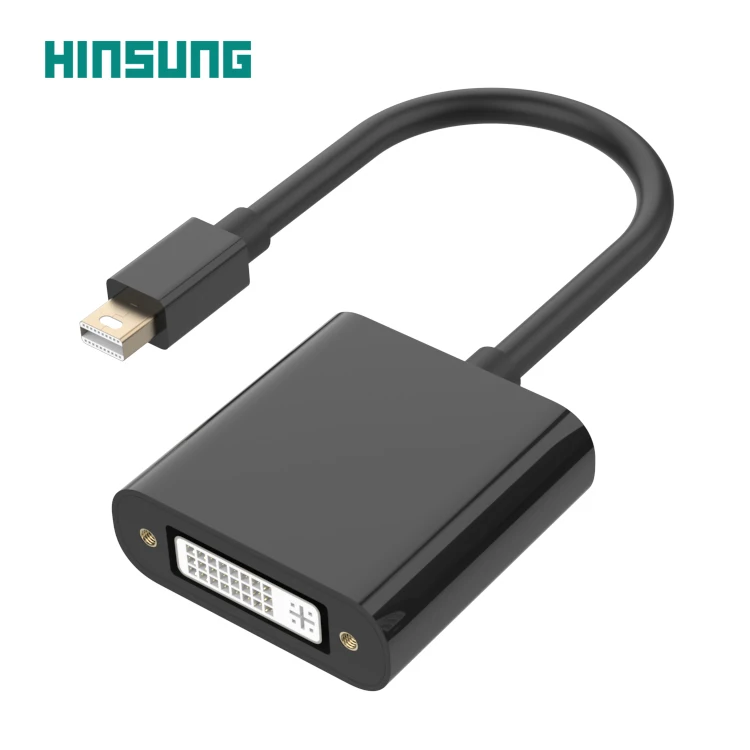 Mini Displayport To DVI Gold Plated Mini DP To DVI Converter Cable