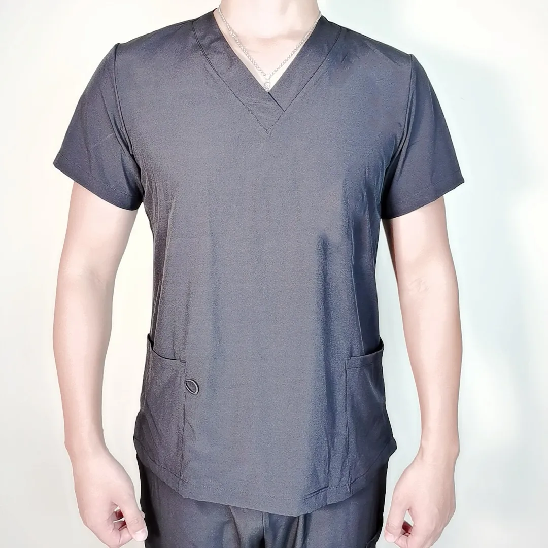 Hospital Nurse Scrubs Top Spandex nursing uniform Suit Custom Women Spa Medical Scrub Beauty Salon Uniforms For Men