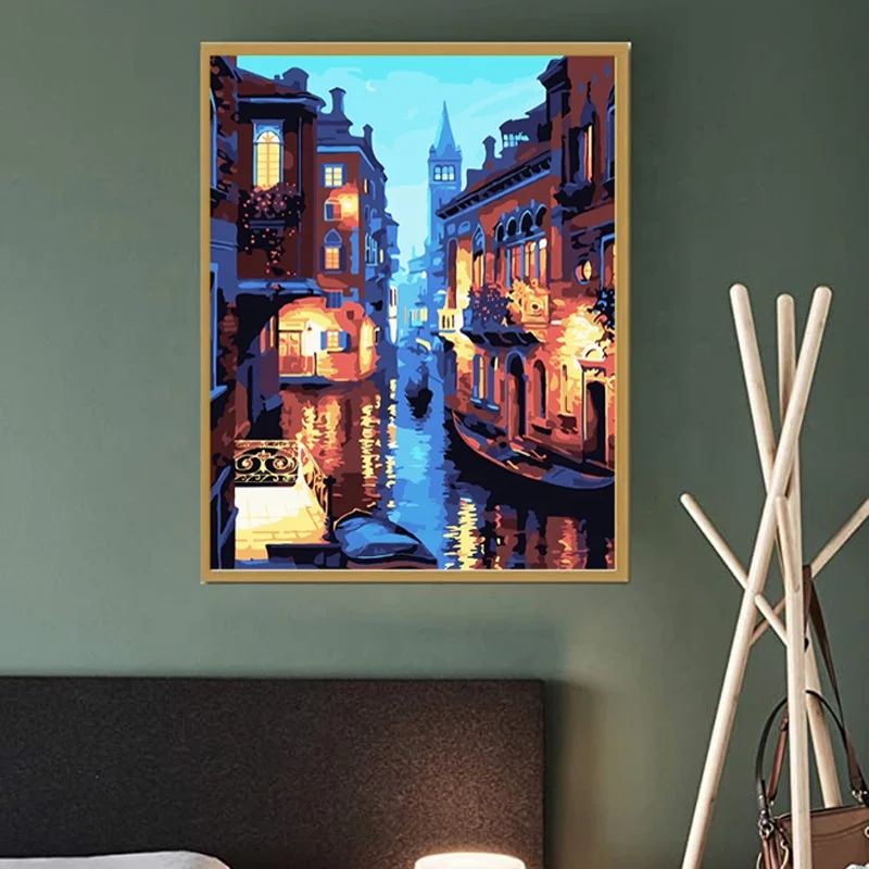 Распродажа Раскрашивание по номерам на заказ фото маслом для подарков и украшения дома