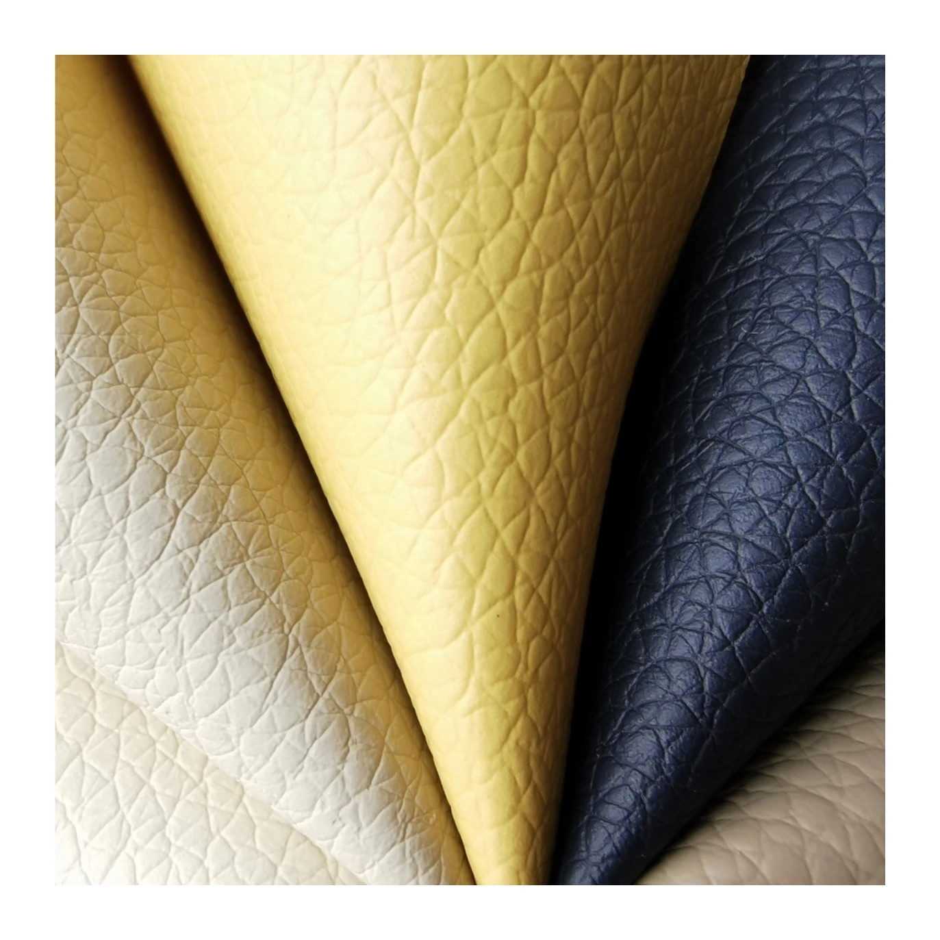 
Finish full grain vinyl elastic sofa bedding cover synthetic PVC Leather 