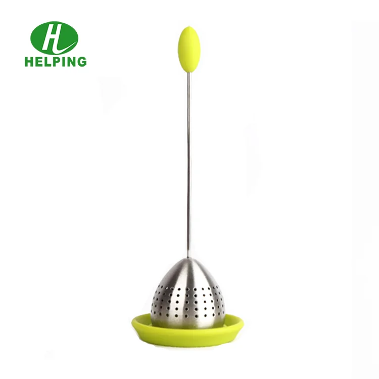 Wholesale Factory Stainless Steel Tea Filters Silicone Tea Strainer For Home Using