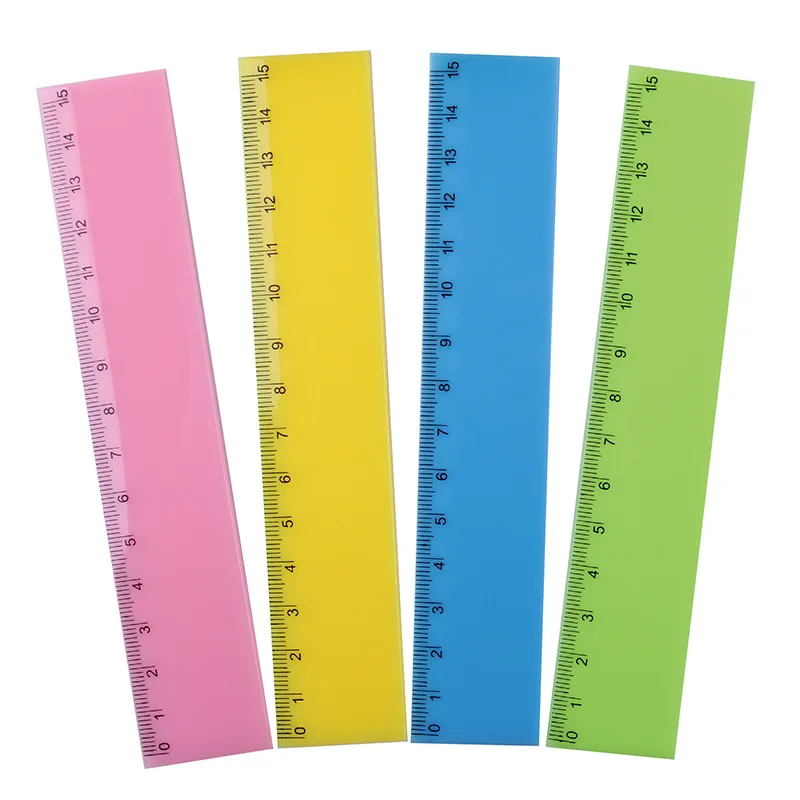 Oem Print Logo Customised Office Student School Children Plastic Cute Custom Ruler