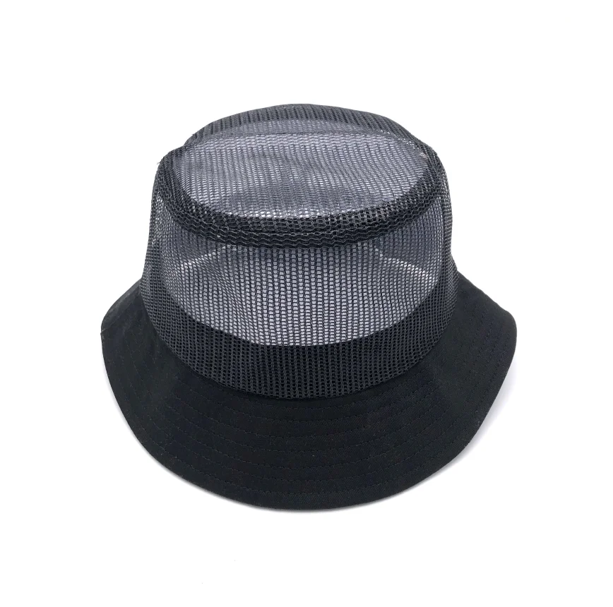custom embroidery available breathable summer mesh bucket hat