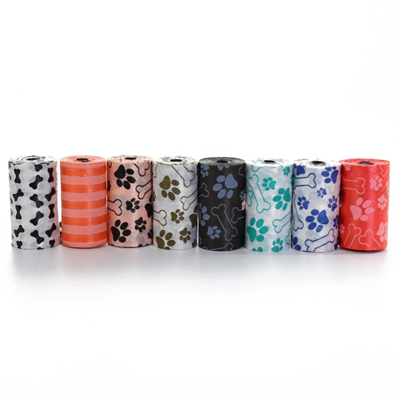 Manufacturer wholesale PE  custom logo printed dog poop bag pet waste bags dog bag