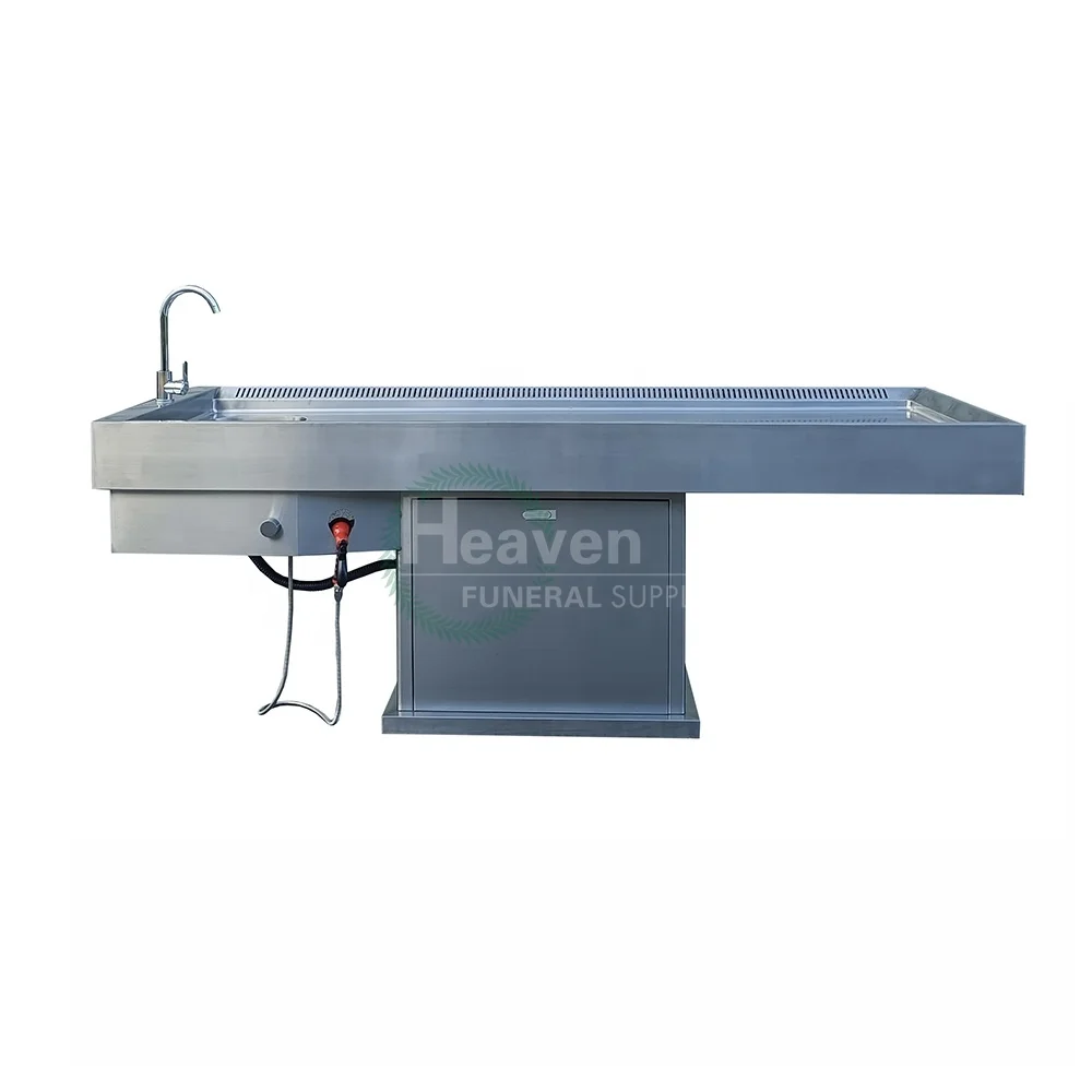 Mortuary equipment Veterinary stainless steel 304  funeral embalming table autopsy table for sales