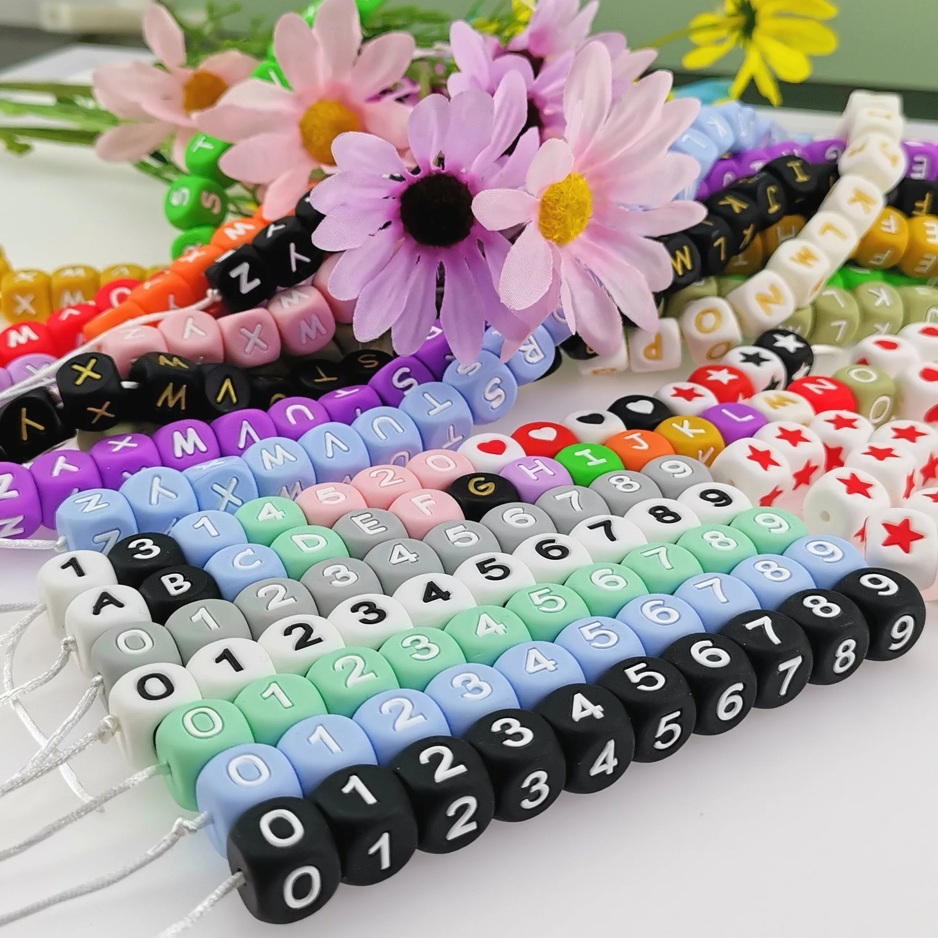 Silicone round beads 15mm candy color silicone beads baby jewelry accessories anti-chain accessories