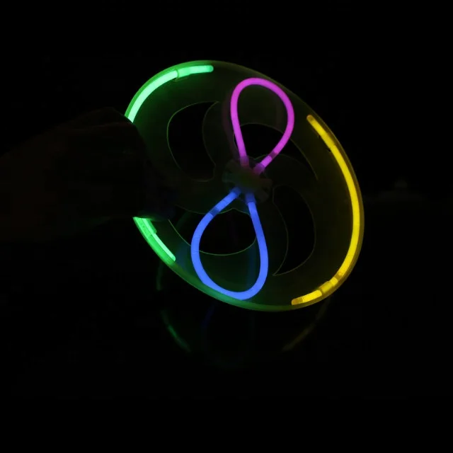 light up glow flying disc glow stick toy