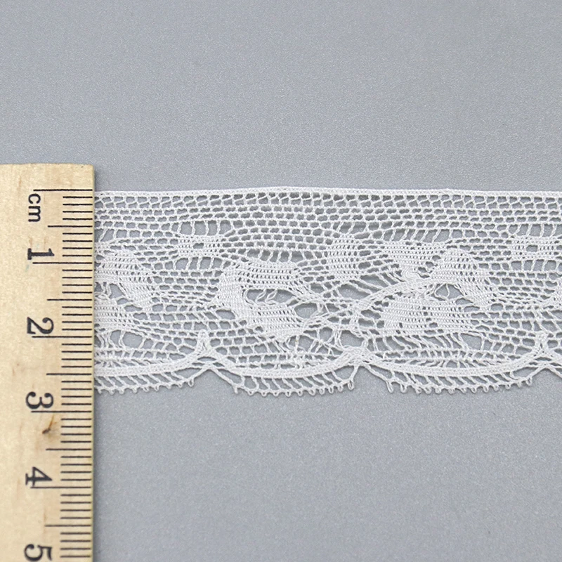High-grade crochet lace trim craft 100% cotton border lace for clothing