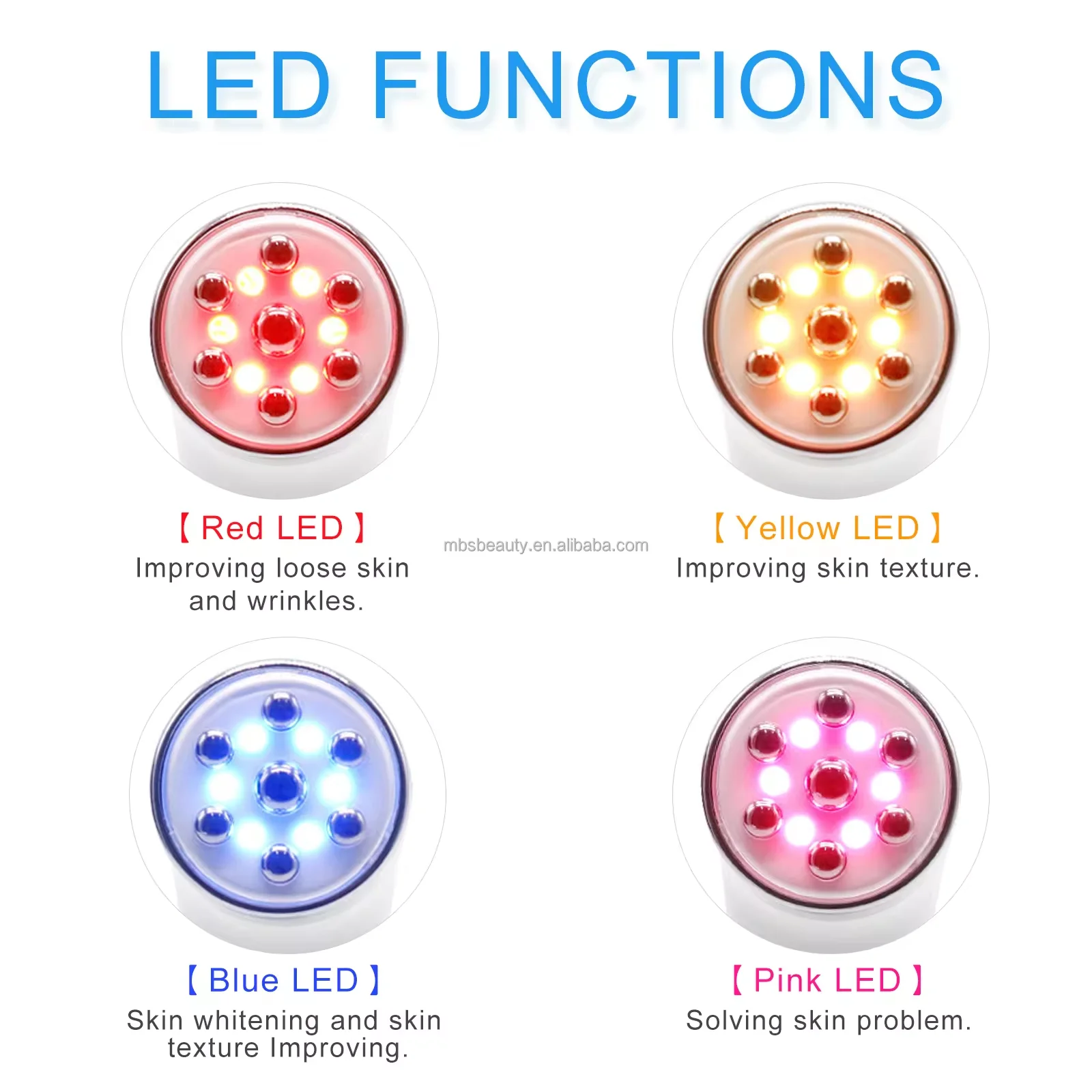 Best At-home Radio Frequency Anti Aging Machine Portable  Ems Led Face Lifting Beauty Device