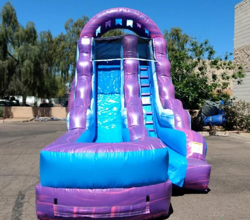 Outdoor Commercial Purple Crush Slide inflatable dry slide for party business