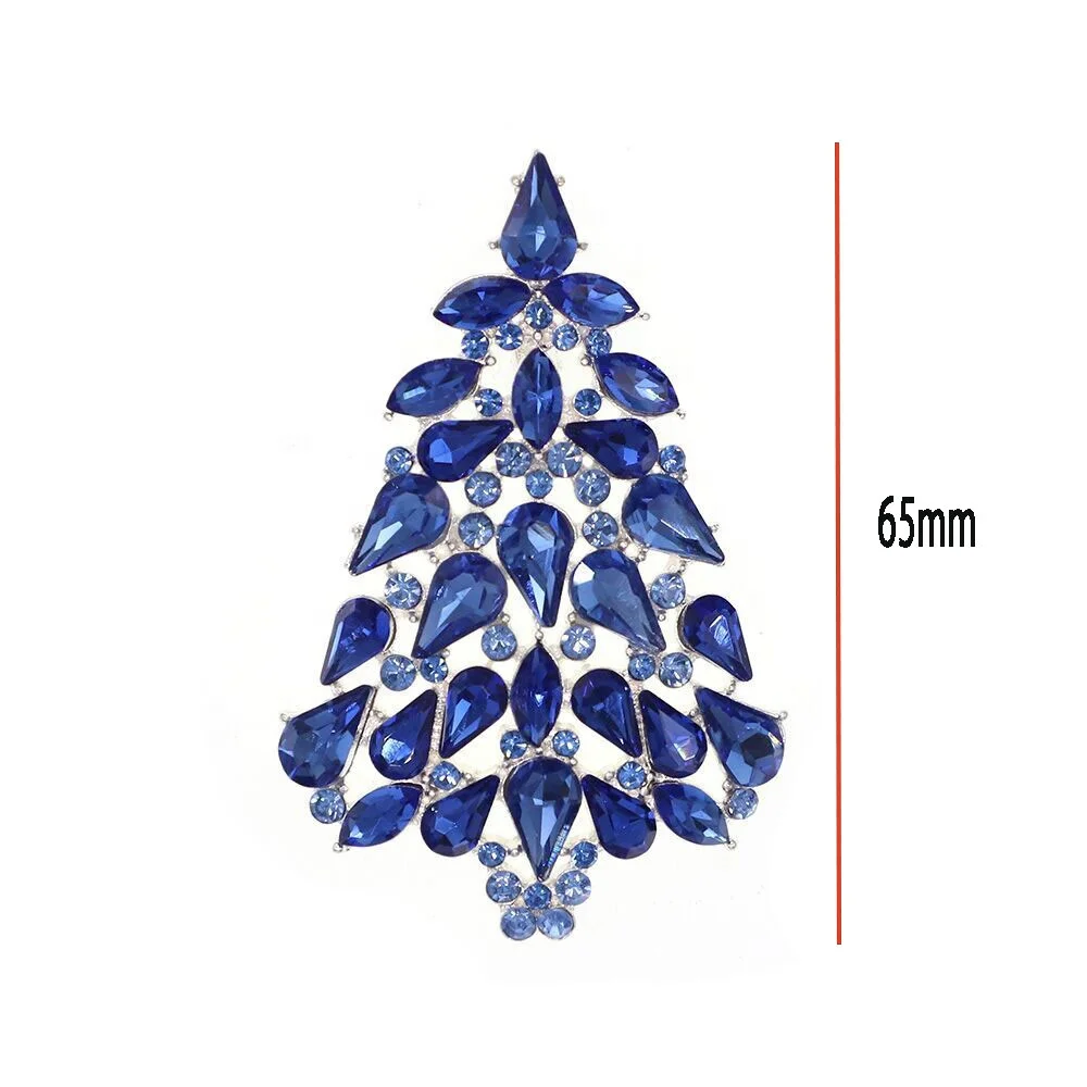 Christmas Gifts Christmas Tree Broaches Pin Brooch Glass stone Broches Brooch Pin