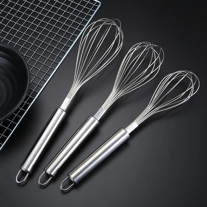Kitchen accessories Classical design manual stainless steel egg beater mixer egg whisk for cooking baking wholesale