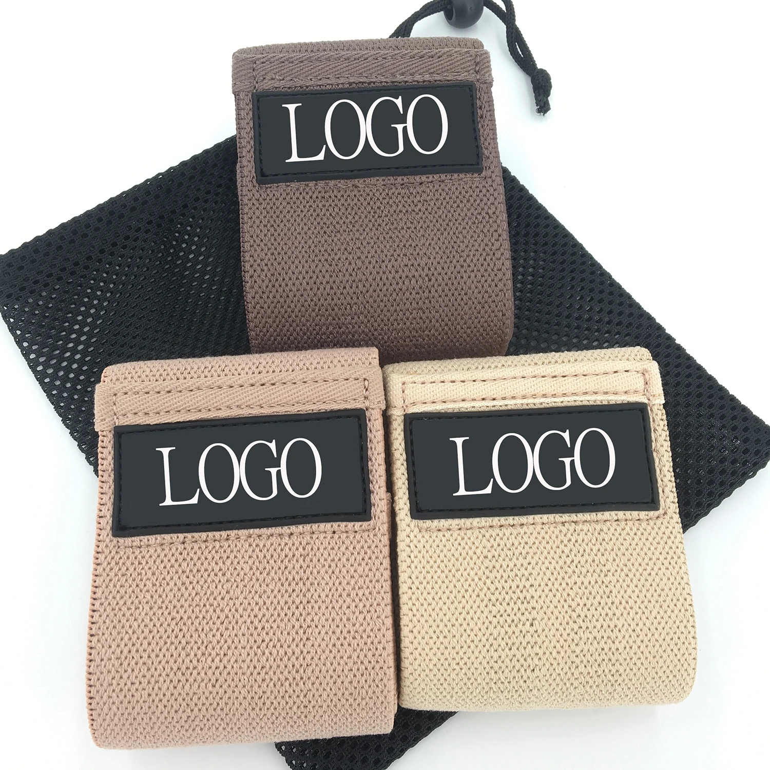 Newest arrivals nude hip resistance bands sports elastic fitness booty bands workout latex loop bands