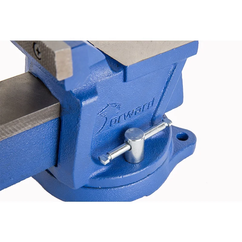 High quality low price bench vice 120 swivel base main screw hand tools utility bench vise