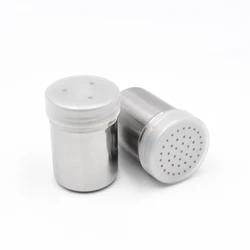 stainless steel tin sprinkle pepper salt sugar spice jar smart kitchen gadgets