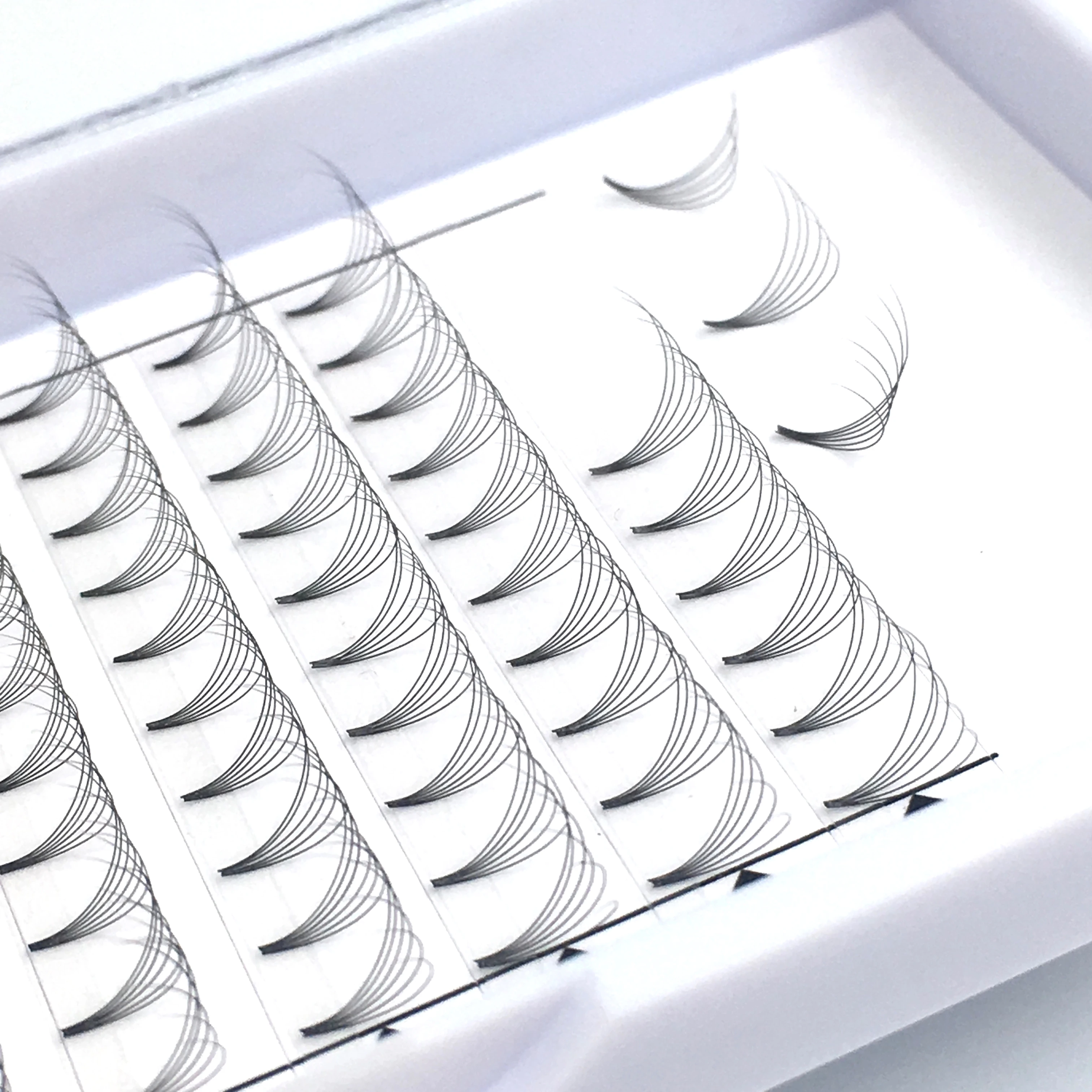 New product Song Lashes Pure darker black material 10D 12D 14D slim pointy base Premade Volume Fans