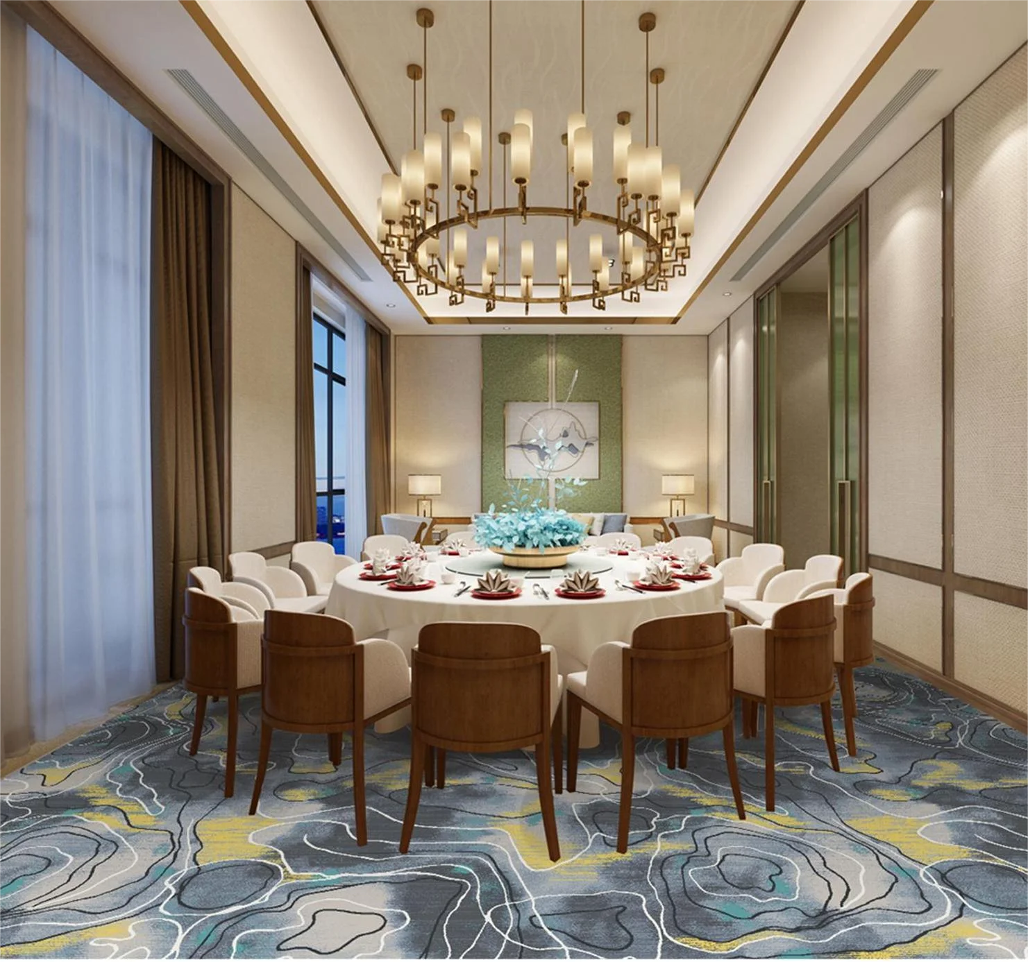 Nylon Carpet  Commercial Flooring Hotel Wall to Wall Hallway Office Carpet Roll