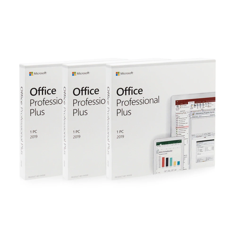 Microsoft Office Professional Plus 2019 Windows, пожизненная коробка для кодов активации лицензии, DVD office 2019 Pro Plus